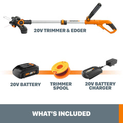 WORX DoubleHelix line spool close-up demonstrating durable line for longer life