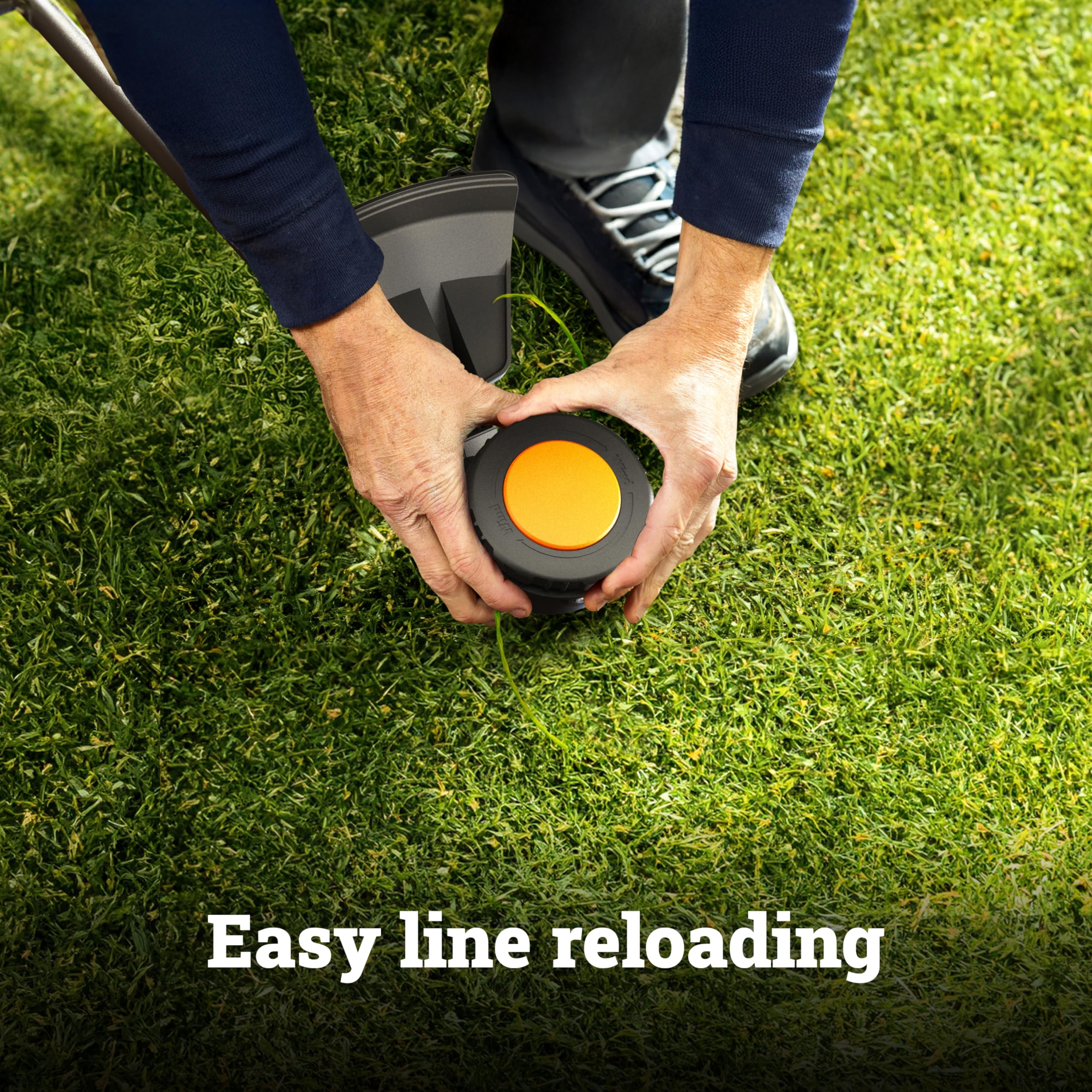 WORX WG176 converted to edger mode for precise border trimming