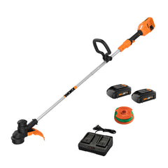 WORX WG183 front view showing lightweight frame and controls for easy handling