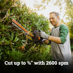 WORX D-grip handle detail providing multiple hold positions and control