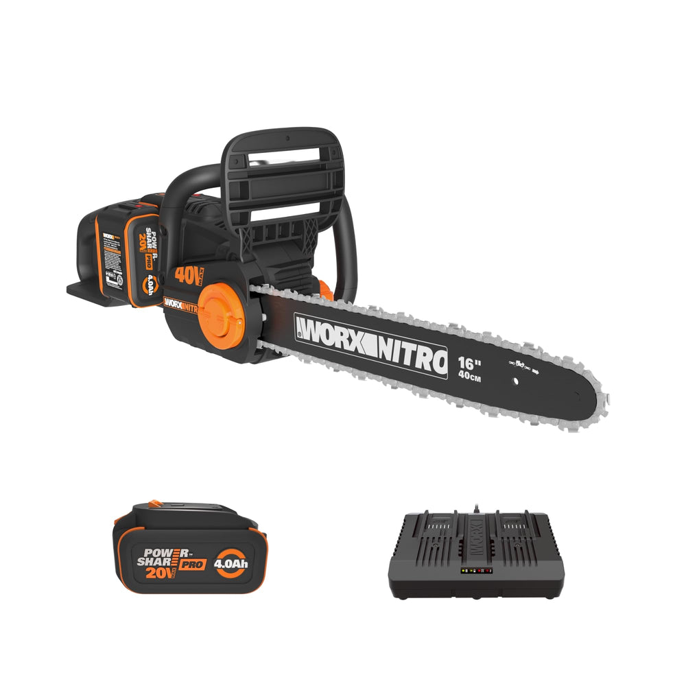 WORX WG385 front-angle view showing compact cordless design and portability