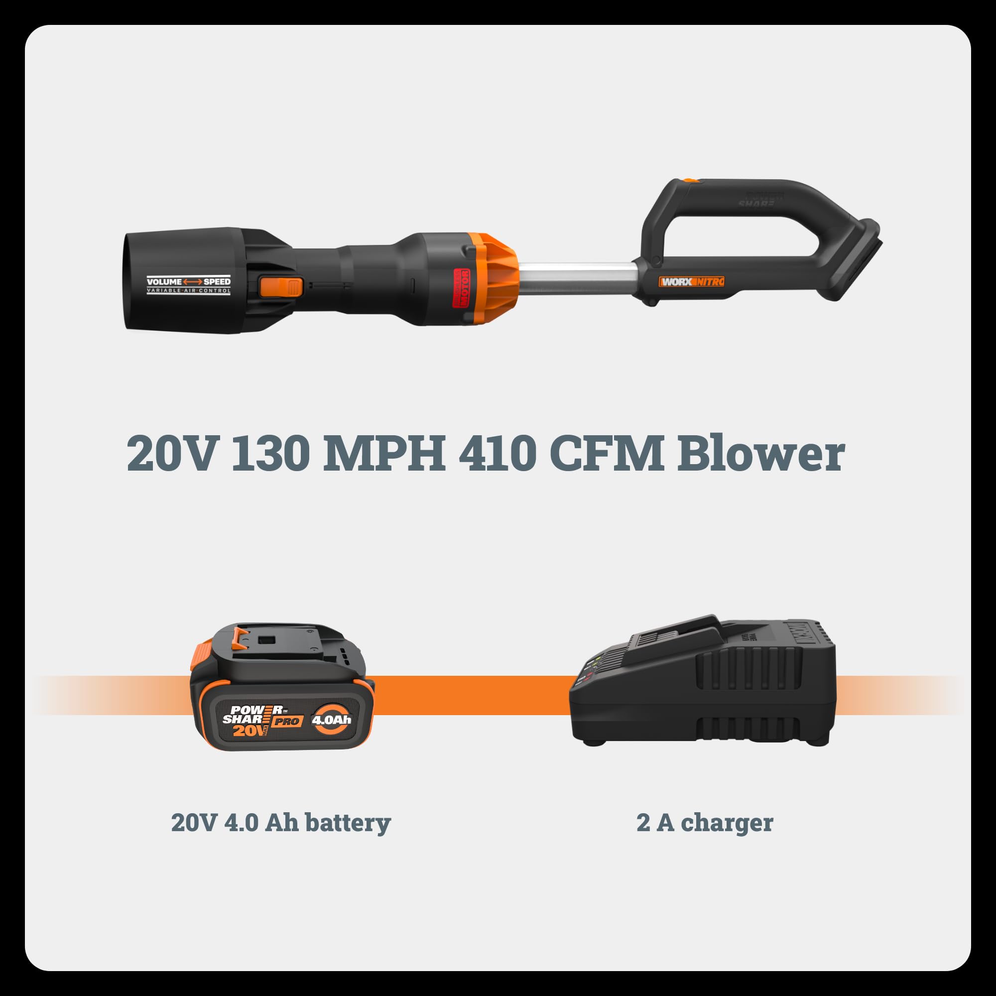 WORX WG543 size comparison beside a boot to show scale and easy storage