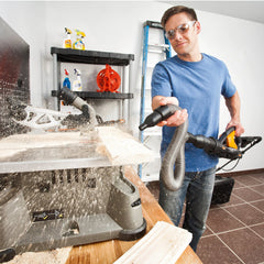 WORX WG545.9 laid out with nine included attachments for versatile cleaning
