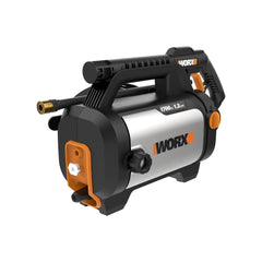 WORX WG602 front view showing compact design and carry handle for easy transport