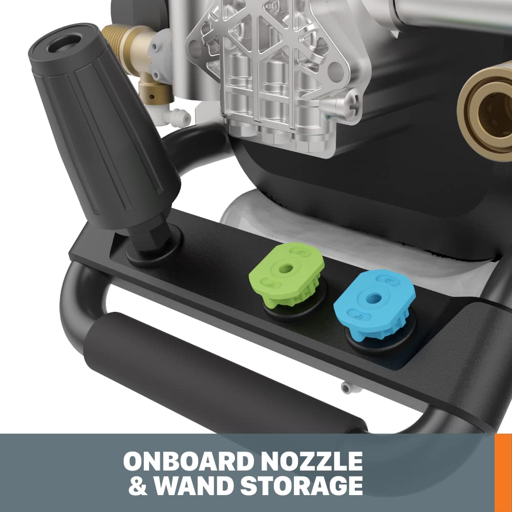 WORX turbo nozzle producing concentrated jet for heavy cleaning