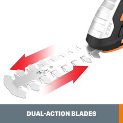 WORX WG801 4" shear cutting lawn edge for precise trimming