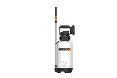 WORX WG829 front view showing tank and pump for easy spray control