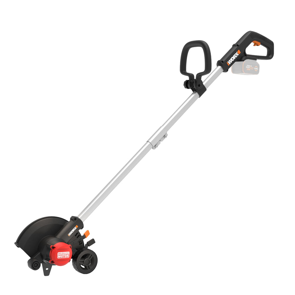 WORX WG898.9 front view showing compact cordless edger for easy handling