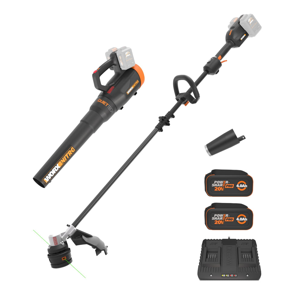 WORX WP925 kit front view showing tools and included batteries for immediate use