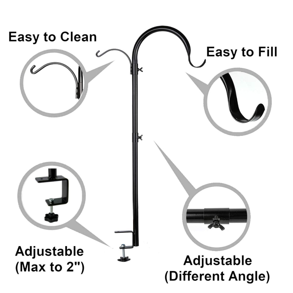 WOSIBO clamp close-up demonstrating sturdy rail grip and easy tightening for safety