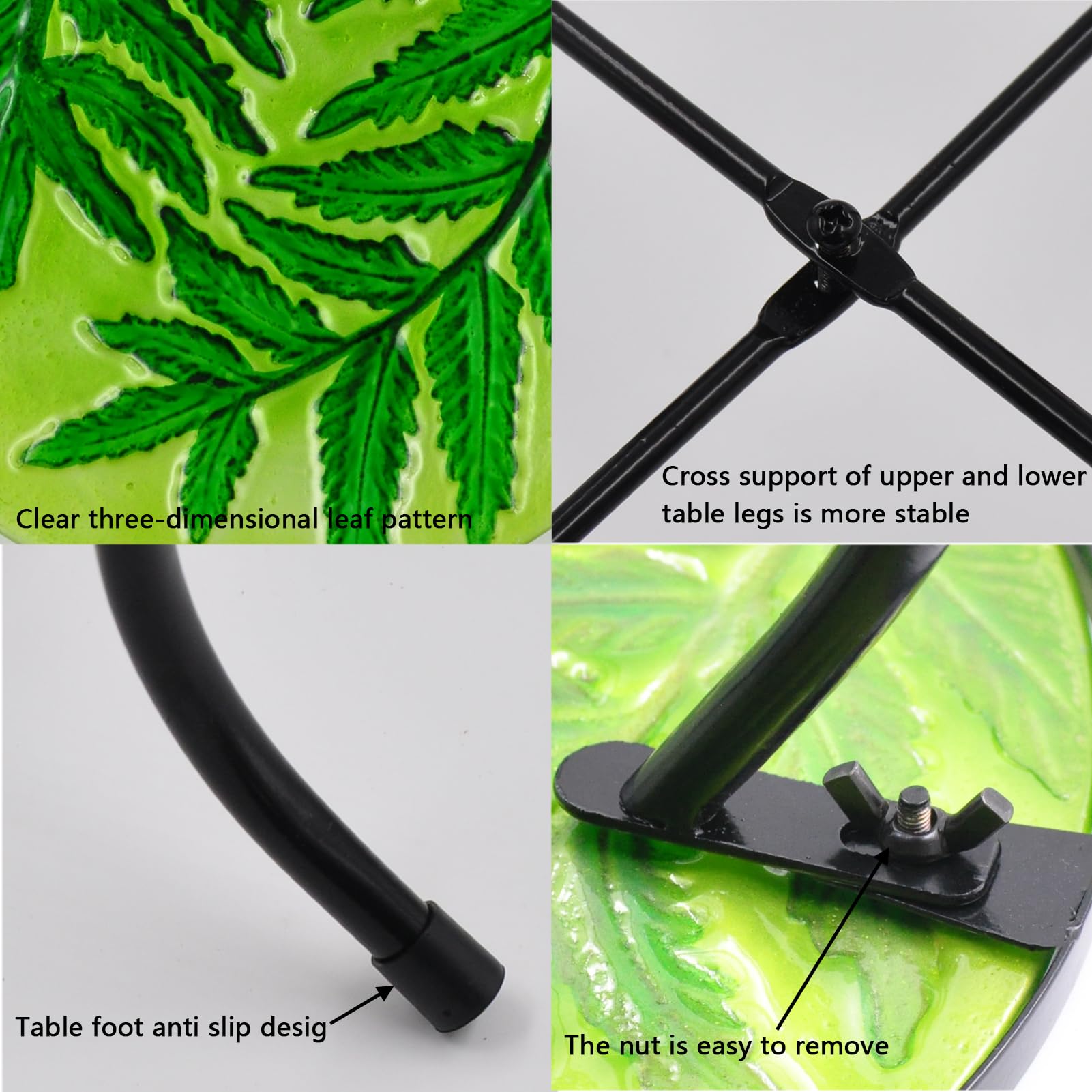 wotieuns side table with potted plants illustrating versatile display function
