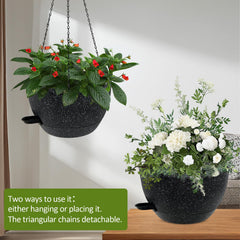 WOUSIWER removable reservoir tray detail, shows self-watering function and easy refill