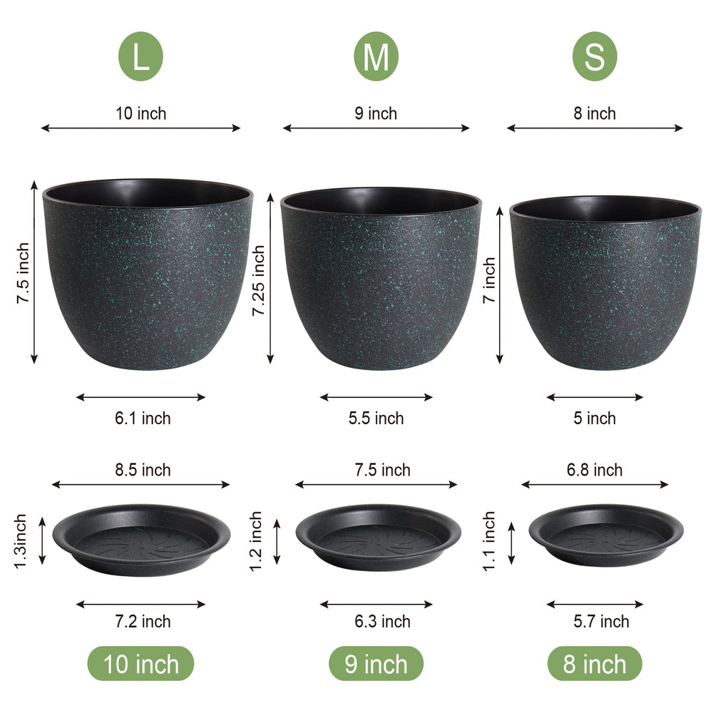 WOUSIWER close-up granite texture highlighting sturdy 4mm plastic finish benefit