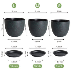 WOUSIWER close-up granite texture highlighting sturdy 4mm plastic finish benefit