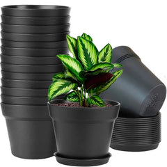 WOUSIWER front view of 16-pack planters showing organized set and convenience