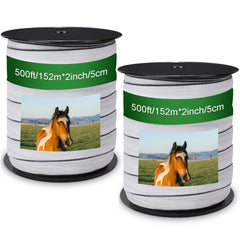 Wowangce white polytape front packaging showing two 500 ft rolls and brand benefit of reliability