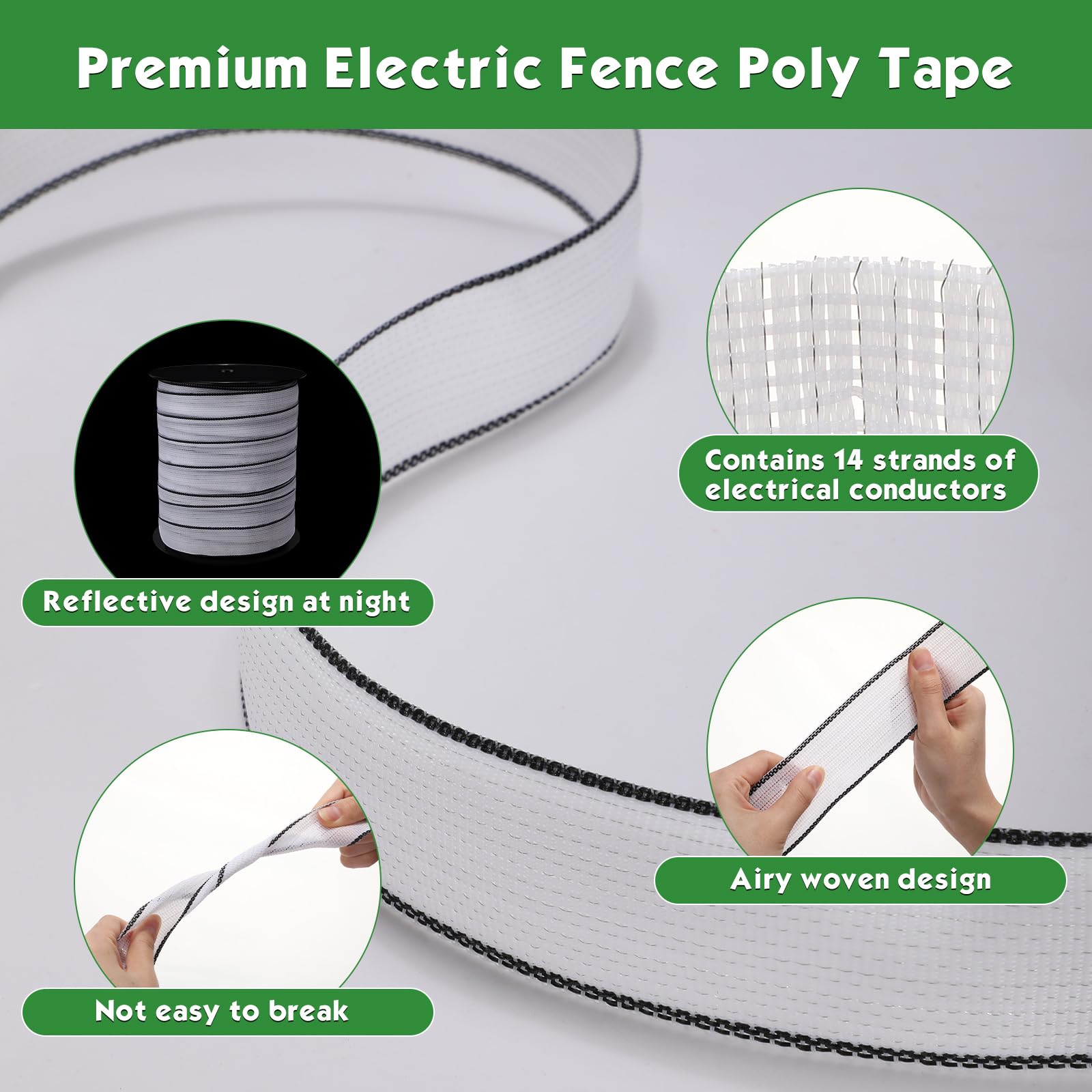 Wowangce installed on fence posts in paddock demonstrating clear boundary visibility and safer livestock control