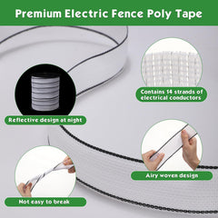 Wowangce installed on fence posts in paddock demonstrating clear boundary visibility and safer livestock control