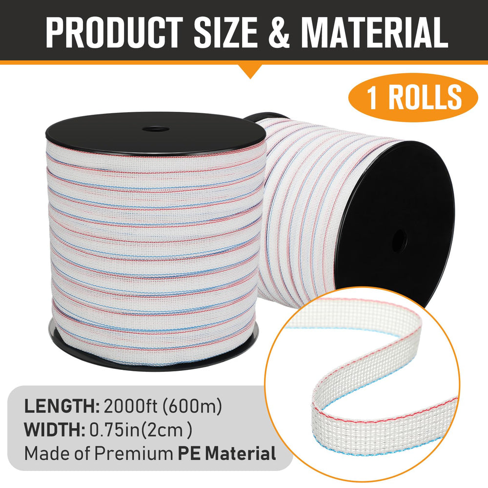 Wowangce detailed weave and edge of polytape showing strength and visibility benefit