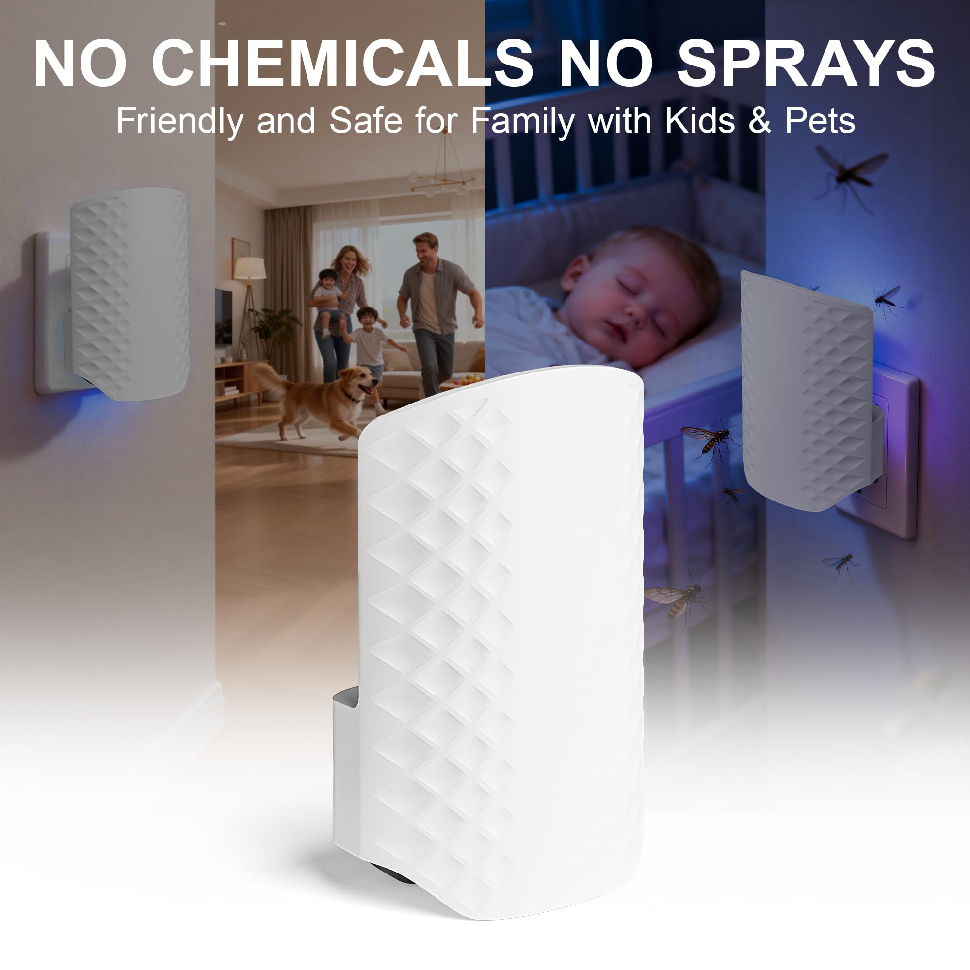 WowCatch open housing with user replacing sticky card for easy mess-free maintenance