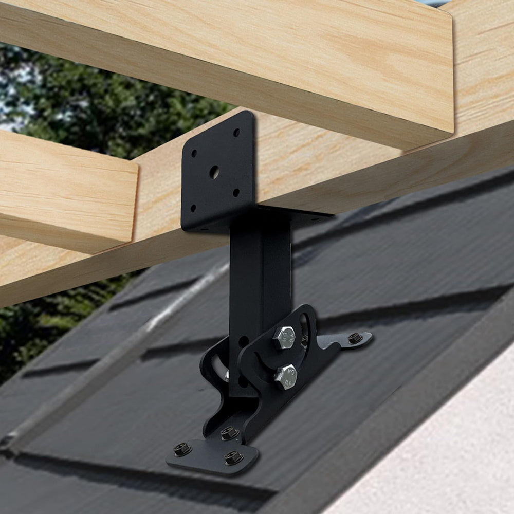 Wpbhk bracket mounted on 4x4 post showing quick installation and stable connection