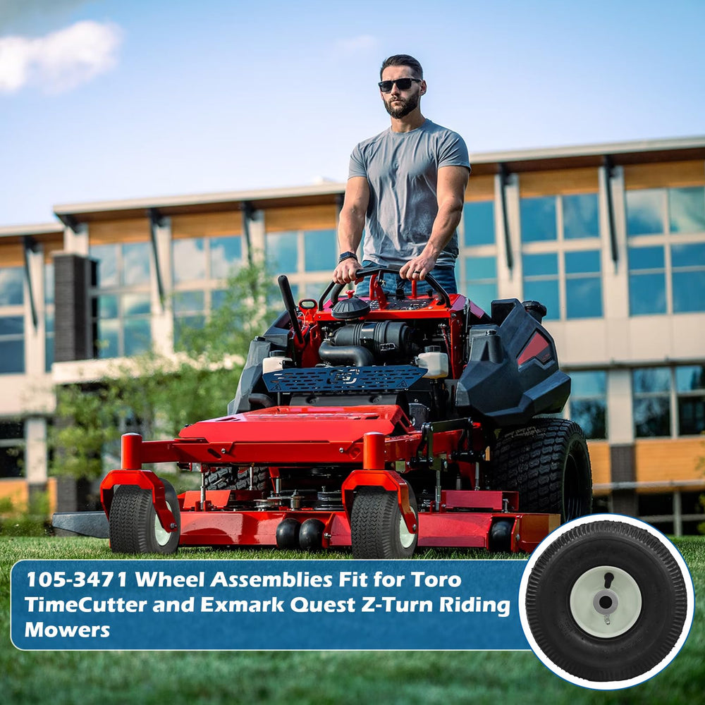 WPL wheel on mower cutting lawn corner demonstrating neat edges