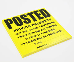 WristCo sign mounted on tree illustrating easy outdoor installation