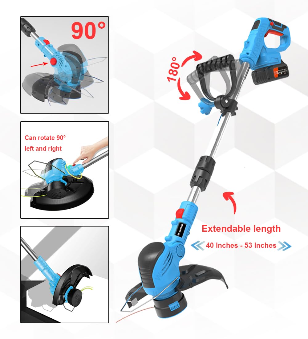 Wrneaoch included cutting accessories displayed to switch between fine and broad trimming