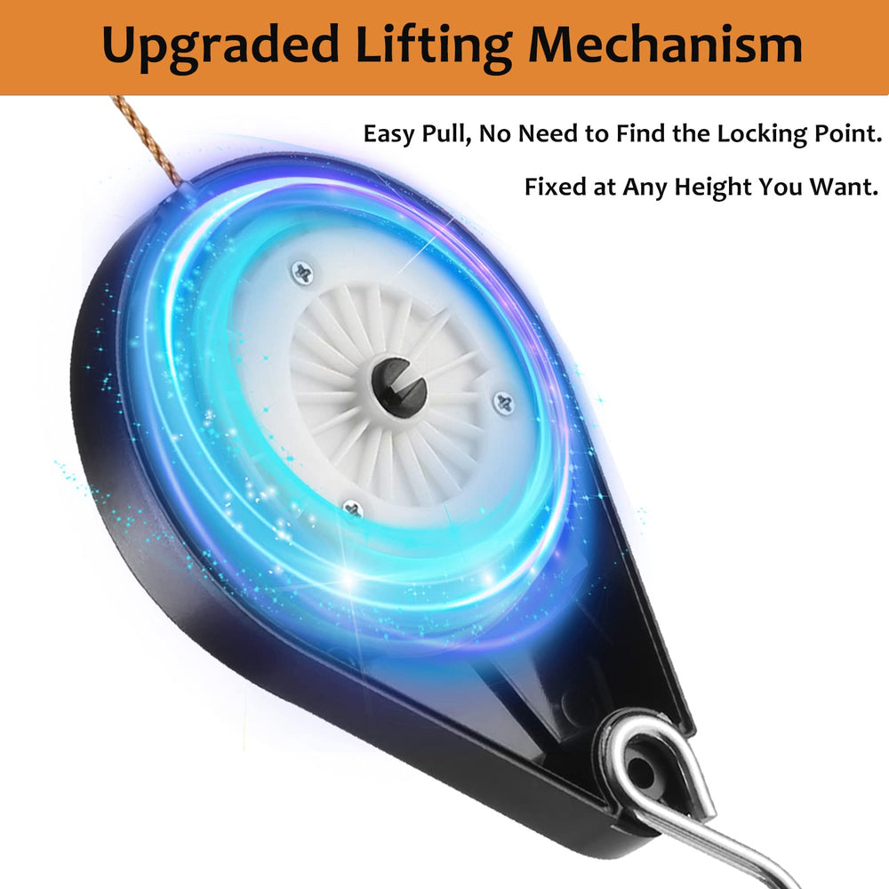 WROSWT pulley lowering a hanging plant for easy watering and maintenance