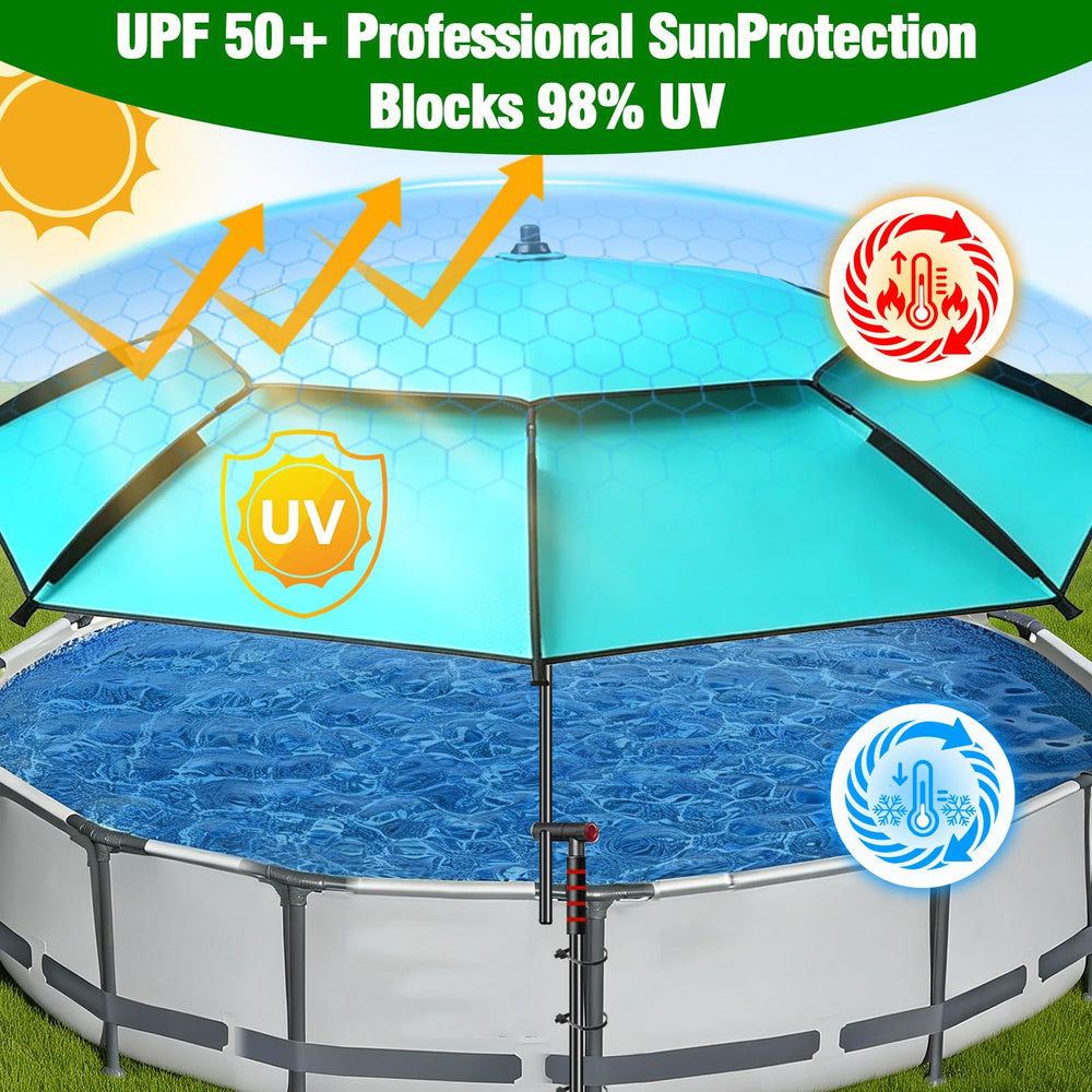 WSBXBB canopy closeup fabric texture highlighting UPF 50+ protection and water resistance