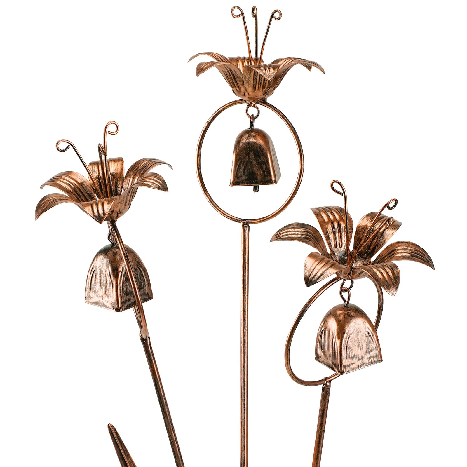 WSgift calla lily front view showing bronze finish and durable design benefit