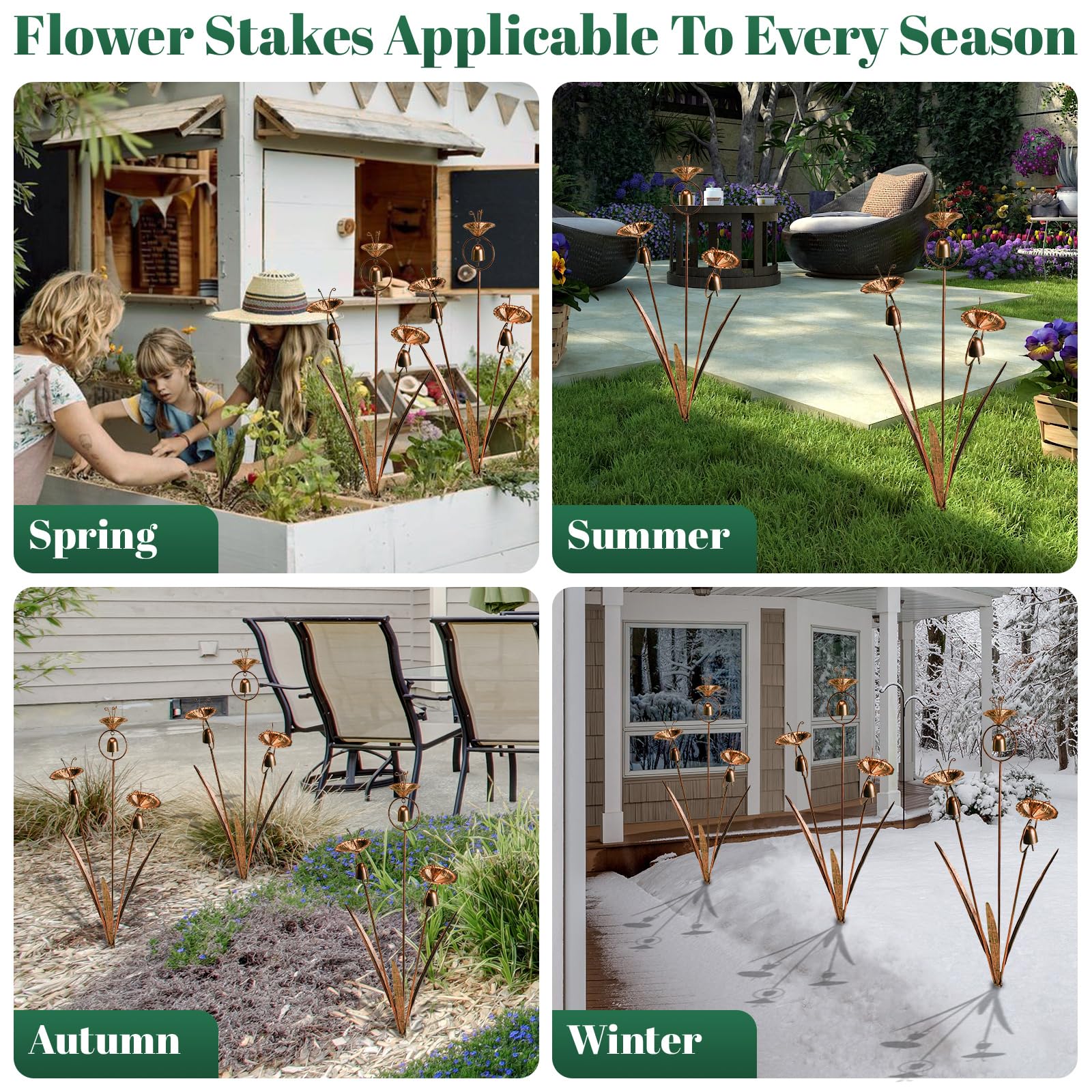 WSgift calla lily in planter setting enhancing patio with sculptural bronze accents
