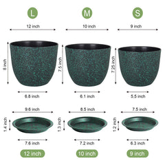WSMKSZ drainage hole with matching saucer demonstrating water control and surface protection