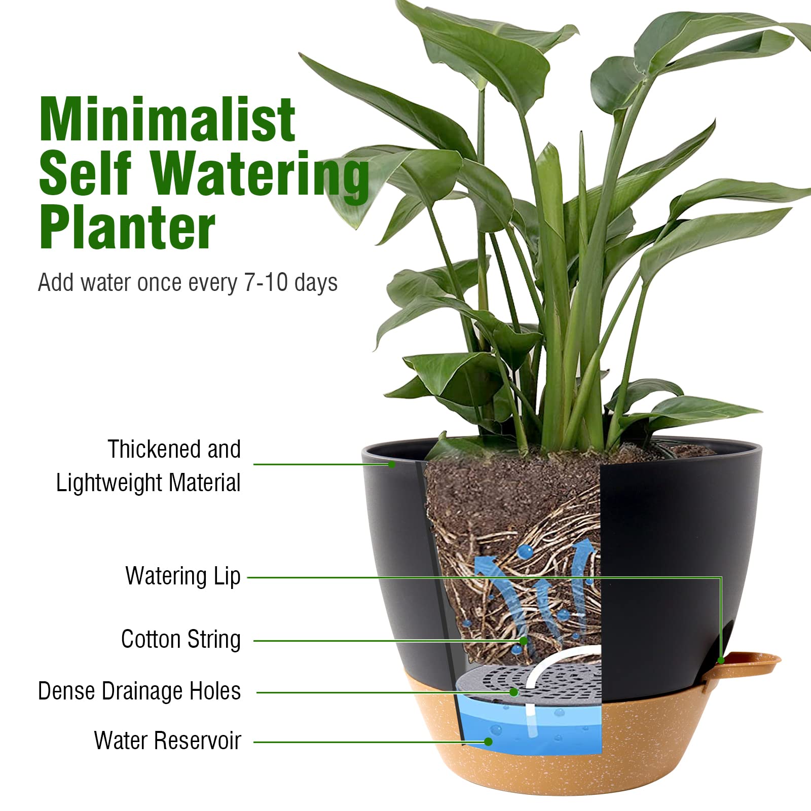 WSMKSZ planters in balcony scene demonstrating space-saving outdoor display
