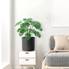 WSMKSZ planted with snake plant on porch demonstrating outdoor durability and visual appeal