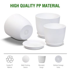 WSMKSZ pots styled in living room offering minimalist decor and easy placement