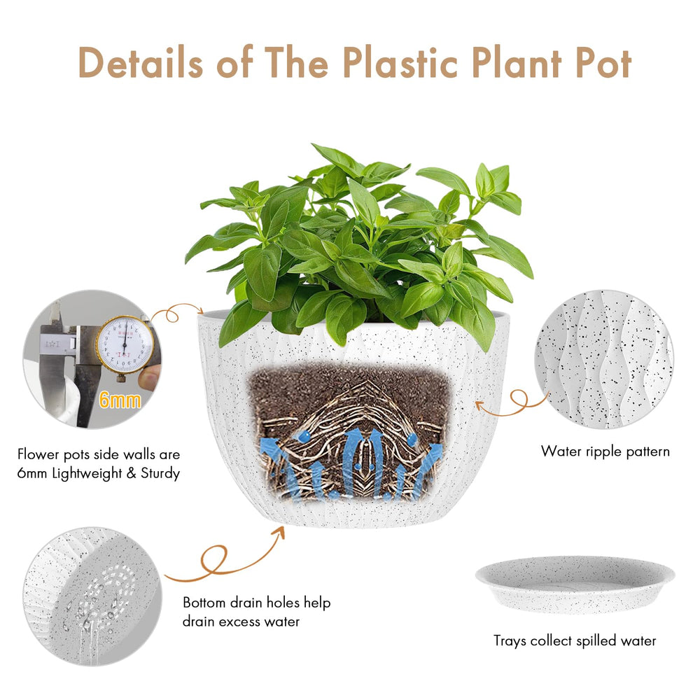 WSMKSZ planter in living room with plant showing style and indoor placement benefit