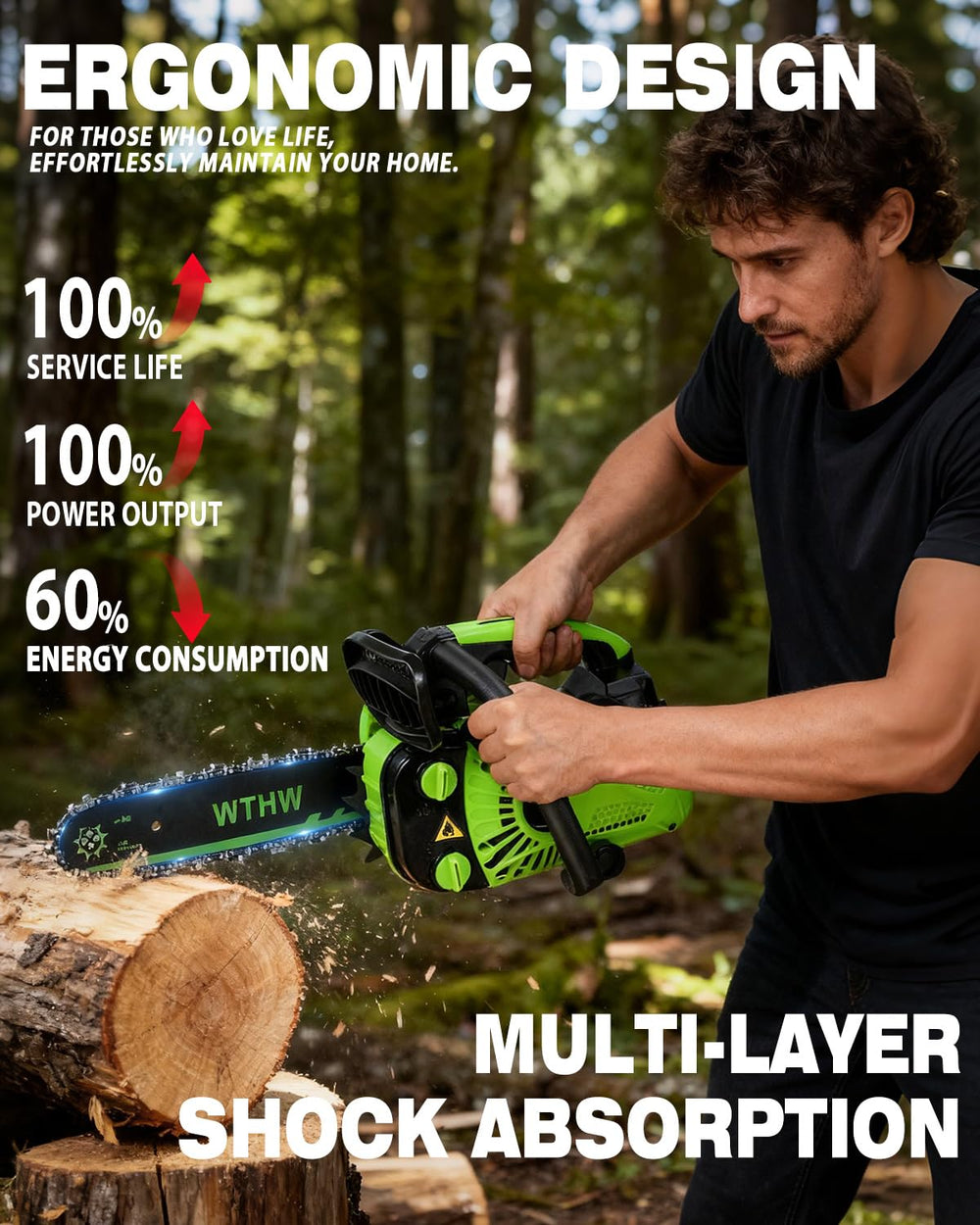 WTHW scale comparison with hands illustrating lightweight 8.3 lb advantage
