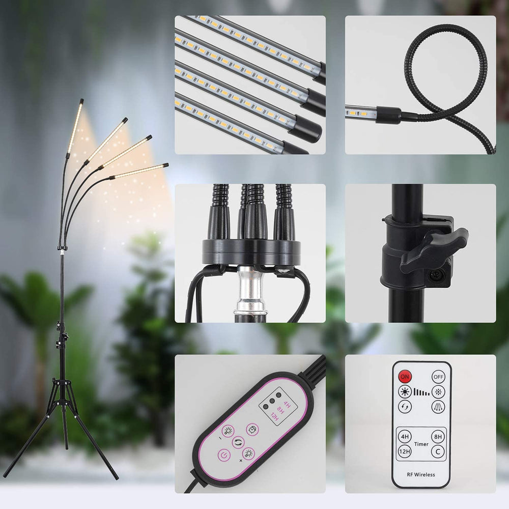 WTINTELL LED array detail displaying full-spectrum diodes for efficient photosynthesis support