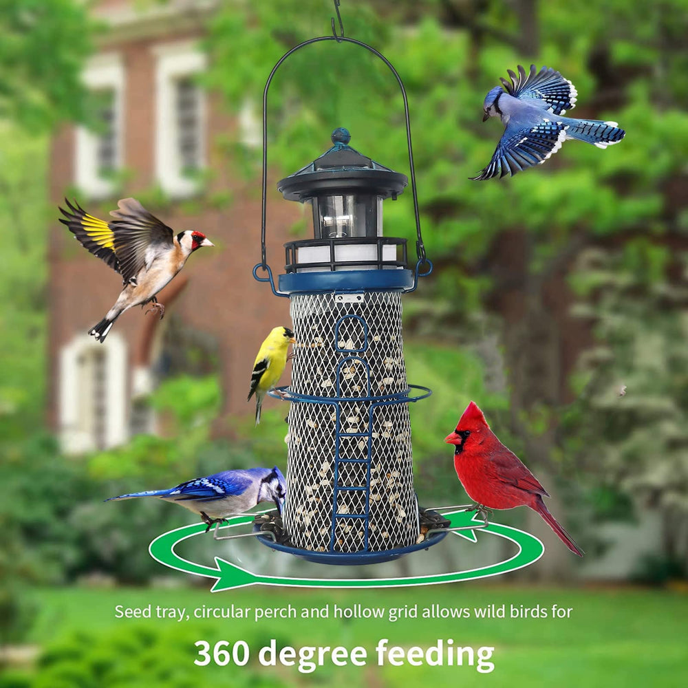WTREEW lighthouse held in hand to show 14-inch scale and portability benefit