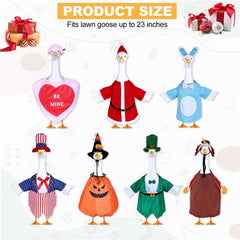 WUDIALIEN Valentine's outfit detail on goose, vivid heart motif increases curb appeal