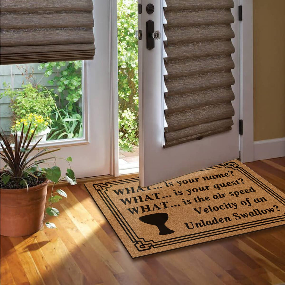 Wulidrom mat in an entryway showing style and dirt-trapping benefit