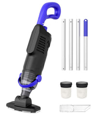 wuwo Little Shark front view showing compact handheld vacuum and benefit of portability