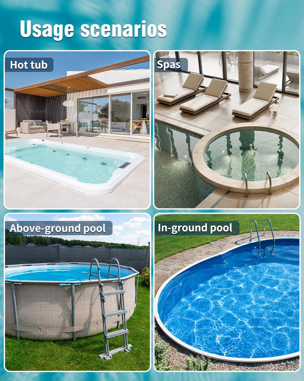 wuwo Little Shark lifestyle backyard spa scene demonstrating cordless convenience