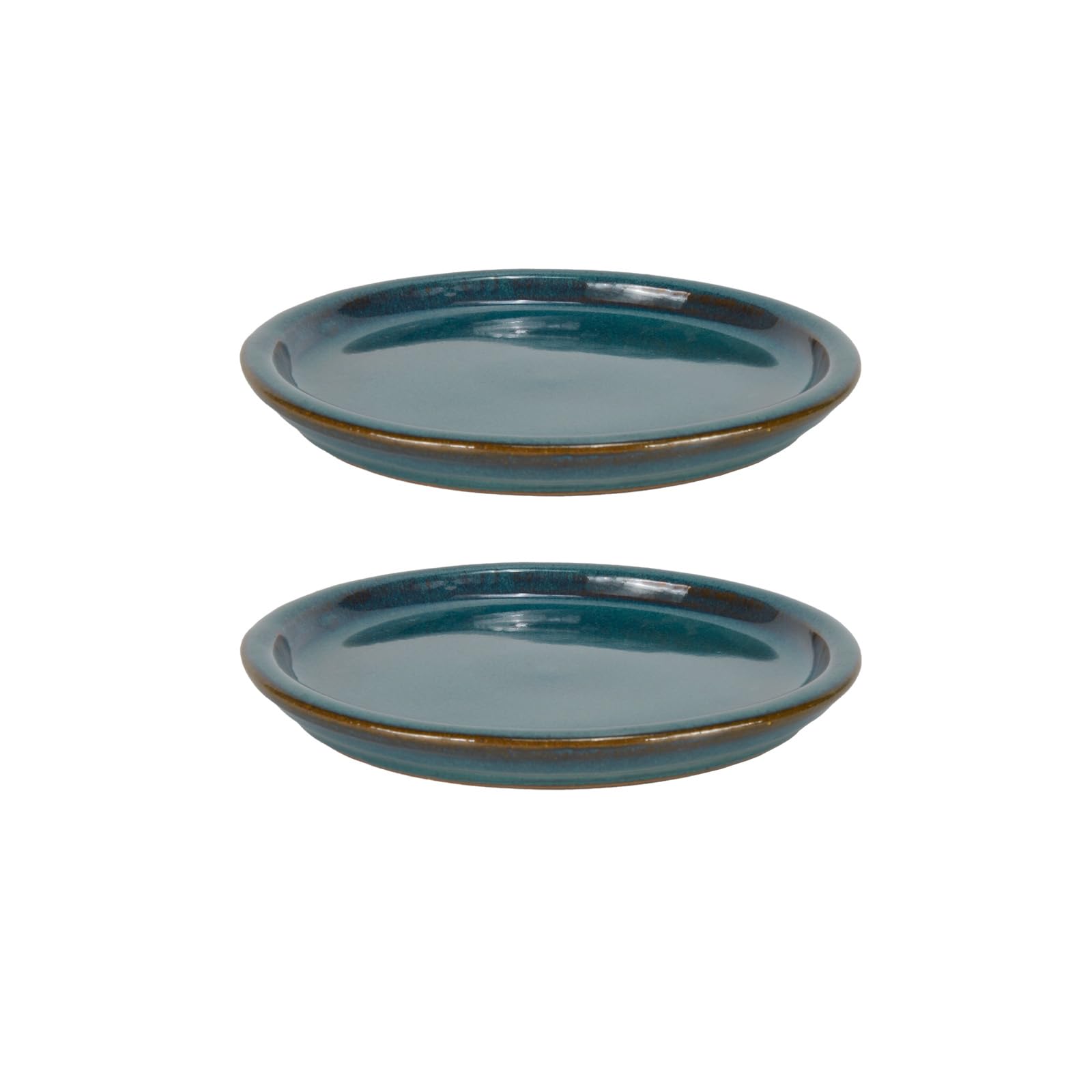 W&W teal saucer side profile highlighting raised rim and stability