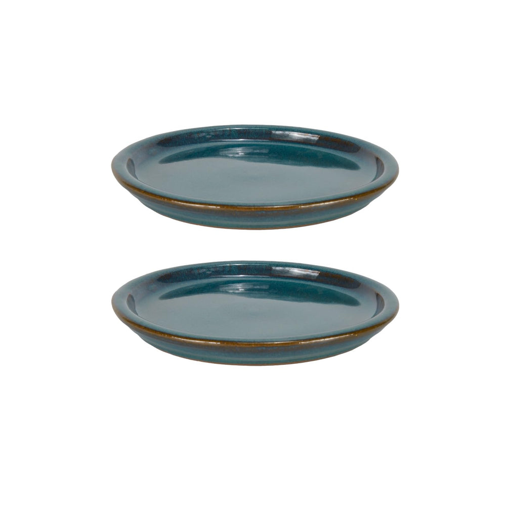 W&W teal saucer side profile highlighting raised rim and stability