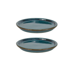 W&W teal saucer side profile highlighting raised rim and stability