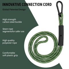 WWFFEN braided polyester rope close-up highlighting abrasion resistance