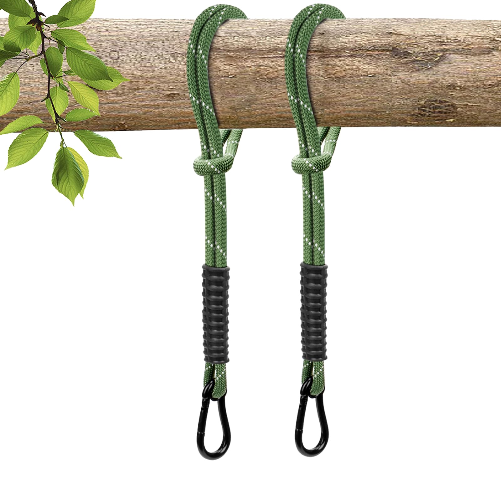 WWFFEN front view of 2-pack green hanging kit showing components and benefit of full kit