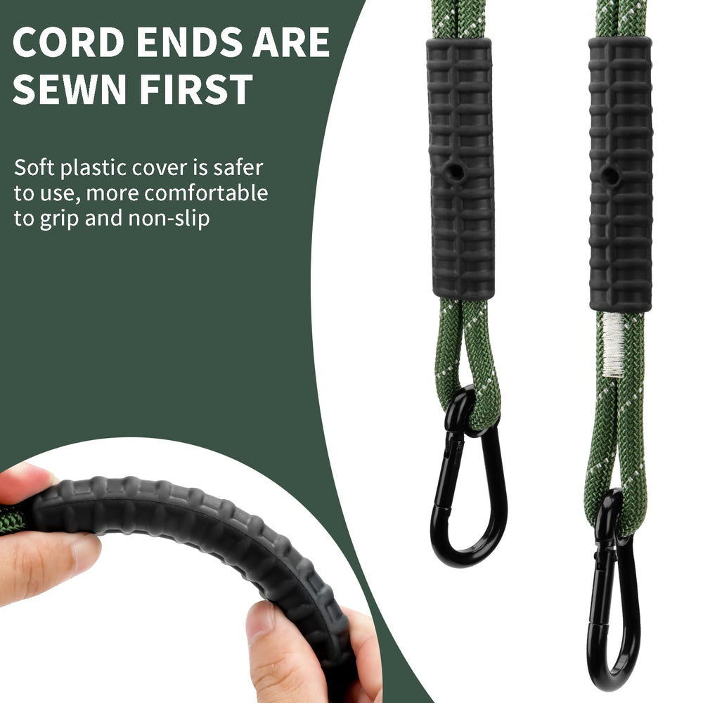 WWFFEN installed on a tree holding a swing demonstrating secure outdoor use